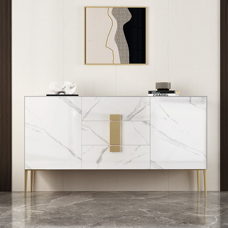 EIRWEN Sintered Stone Console Table Buffet Table Shoe Cabinet Scratch-resistant Surface 1.5m