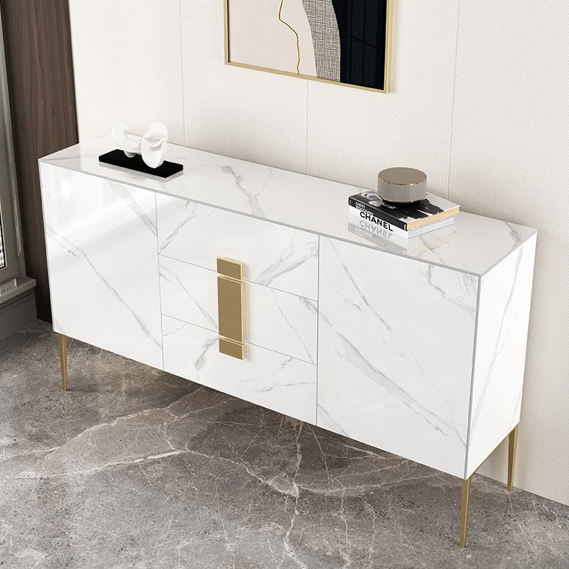 EIRWEN Sintered Stone Console Table Buffet Table Shoe Cabinet Scratch-resistant Surface 1.5m