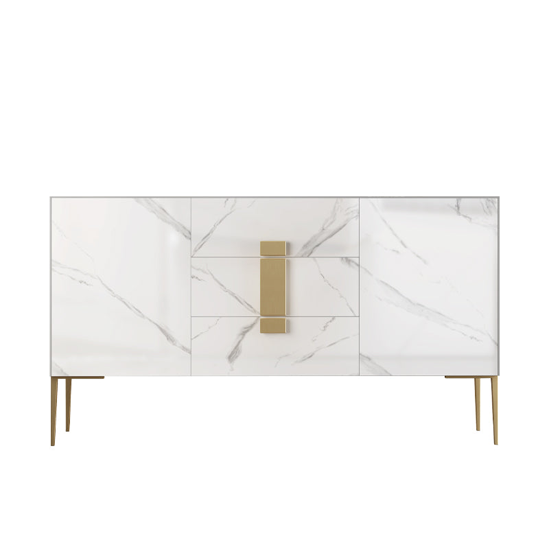 EIRWEN Sintered Stone Console Table Buffet Table Shoe Cabinet Scratch-resistant Surface 1.5m