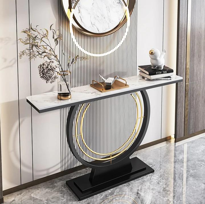 Dark Halo Retro Design Hallway Table Side Table Small Buffet Console Table 1.4m