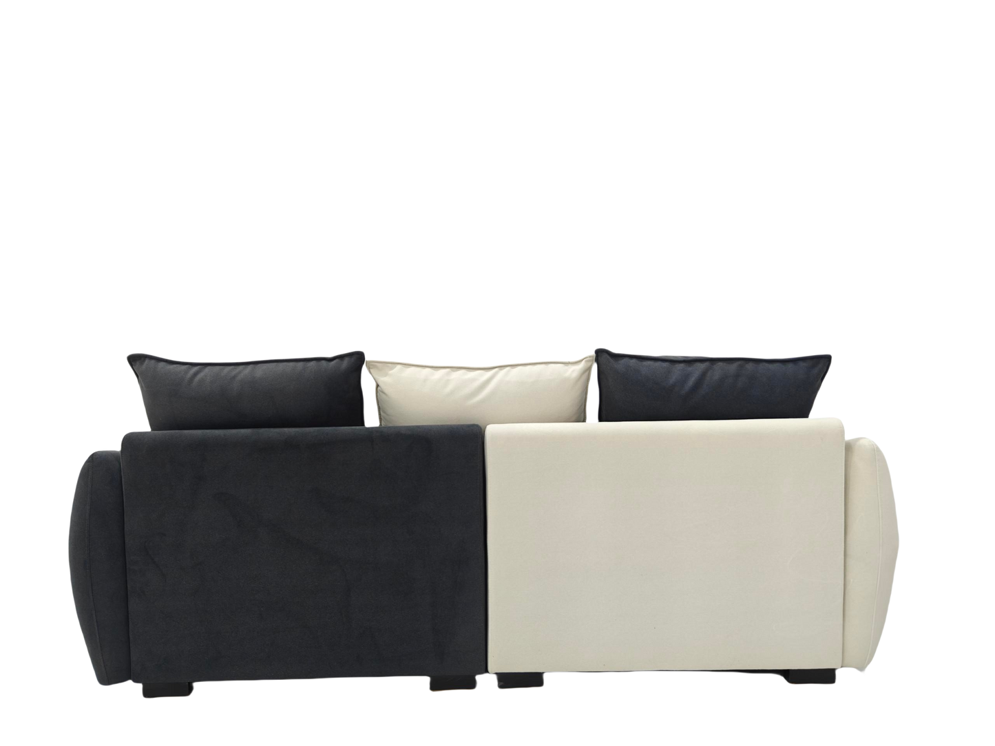 Contrast Color Style Sofe Baby Velvet Two Seat Sofa Small Sofa Lounge 2m