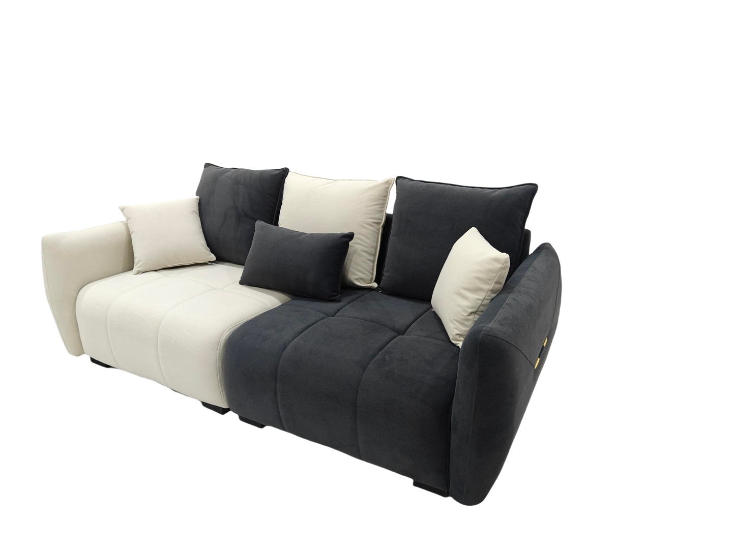 Contrast Color Style Sofe Baby Velvet Two Seat Sofa Small Sofa Lounge 2m