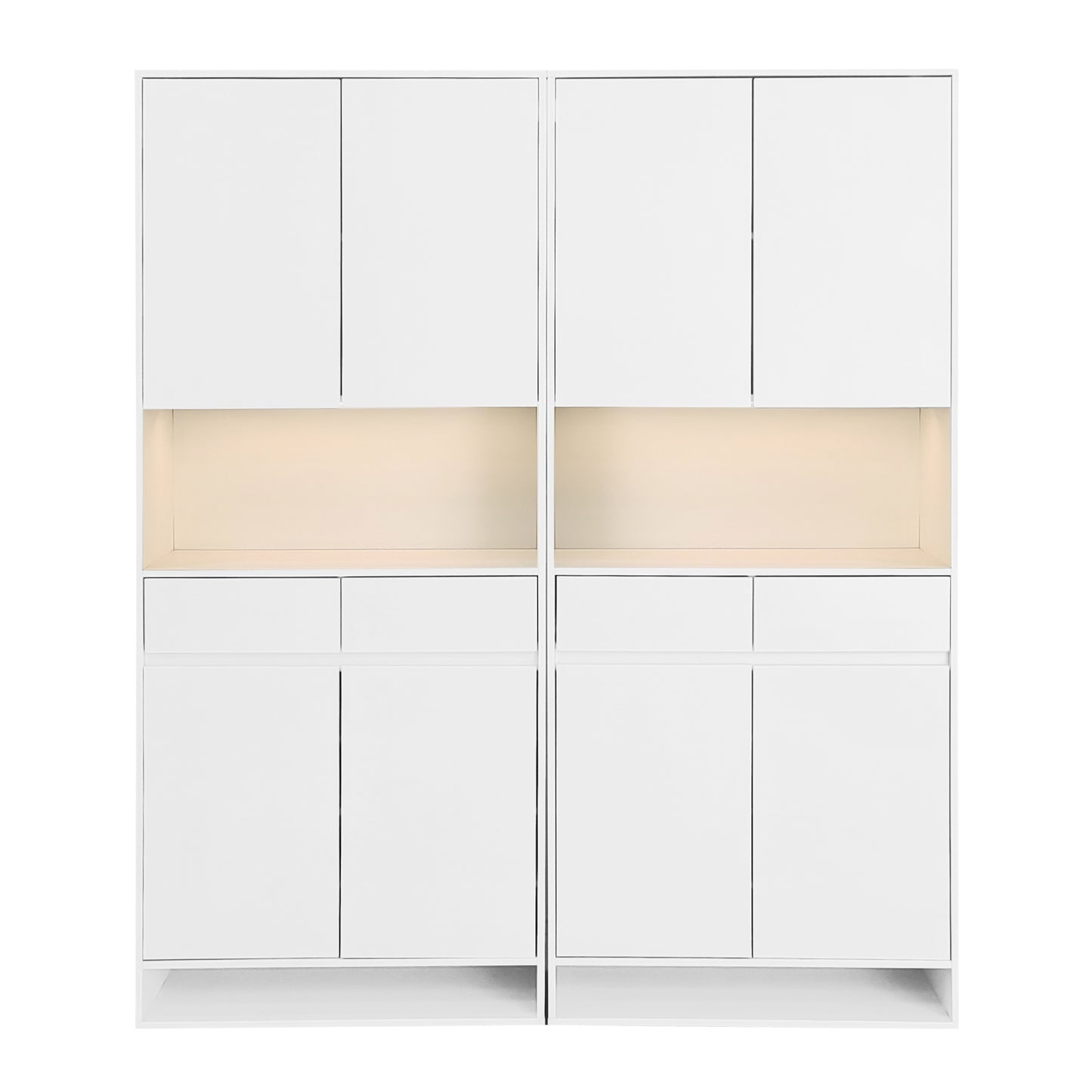 Modern Style Shoe Cabinet With LED Hallway Cabinet Buffet Console Wine Cabinet Storage Cabinet 85cm