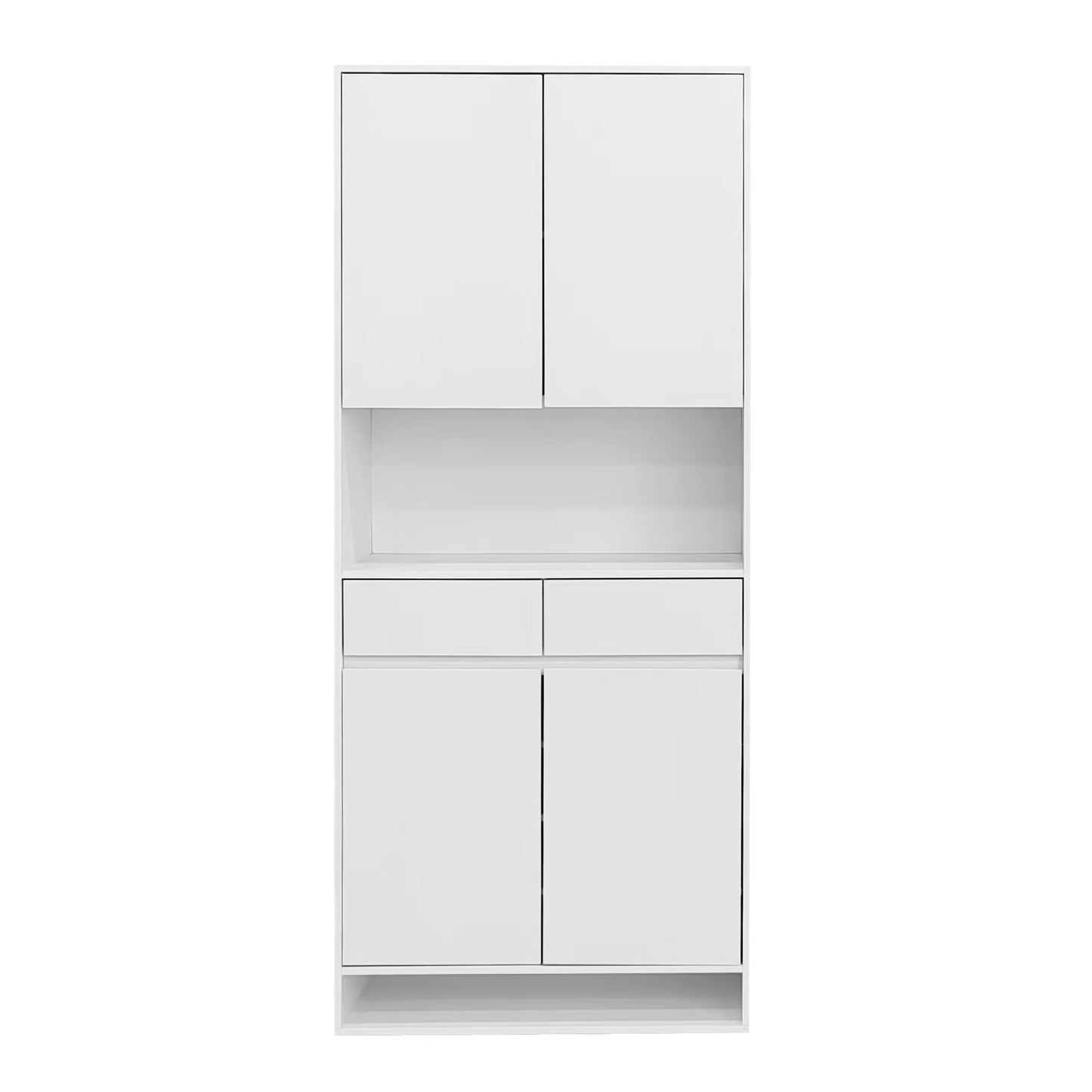 Modern Style Shoe Cabinet With LED Hallway Cabinet Buffet Console Wine Cabinet Storage Cabinet 85cm