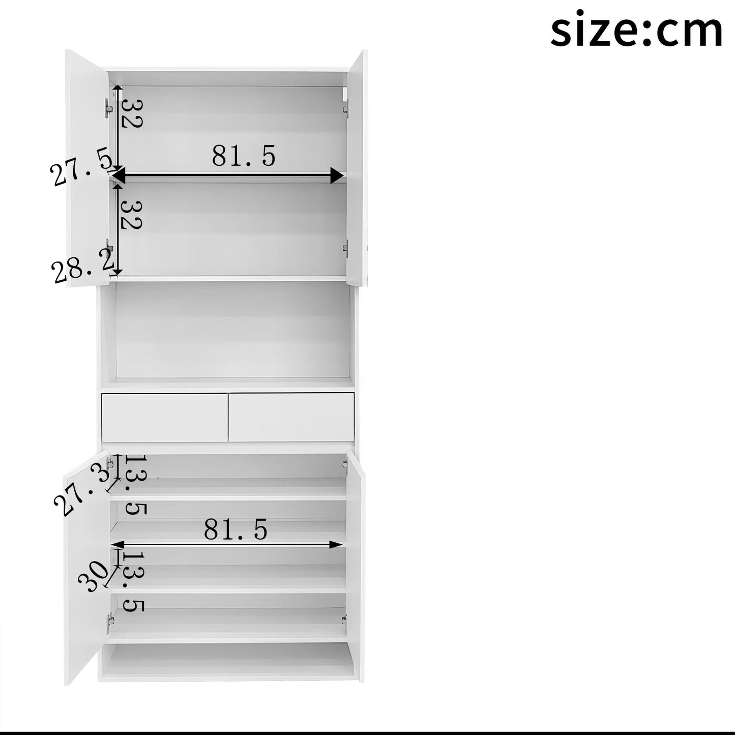 Modern Style Shoe Cabinet With LED Hallway Cabinet Buffet Console Wine Cabinet Storage Cabinet 85cm