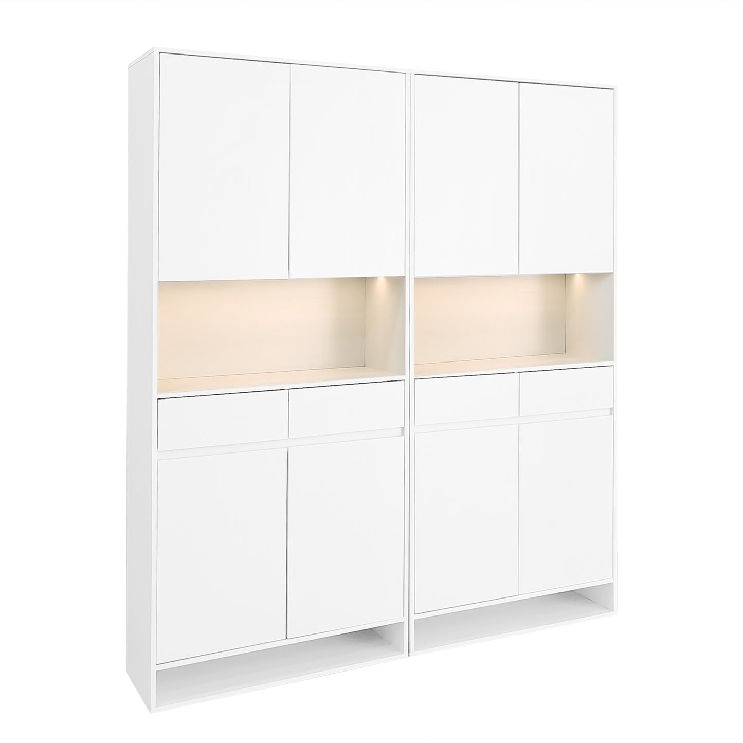 Modern Style Shoe Cabinet With LED Hallway Cabinet Buffet Console Wine Cabinet Storage Cabinet 85cm