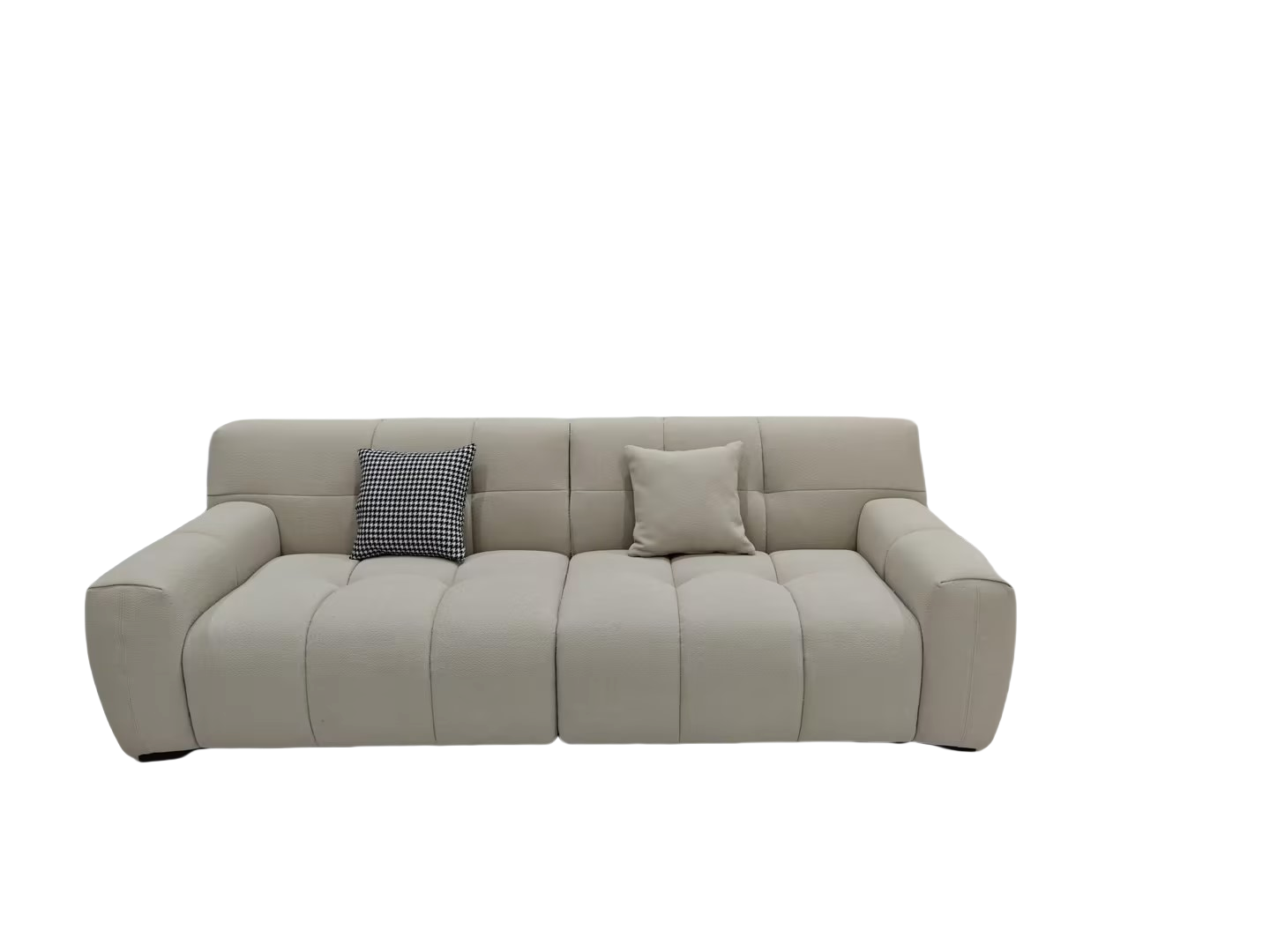 CANDY Light Grey Color Fabric 3 Seater Sofa Medium Sofa Lounge 2.4m
