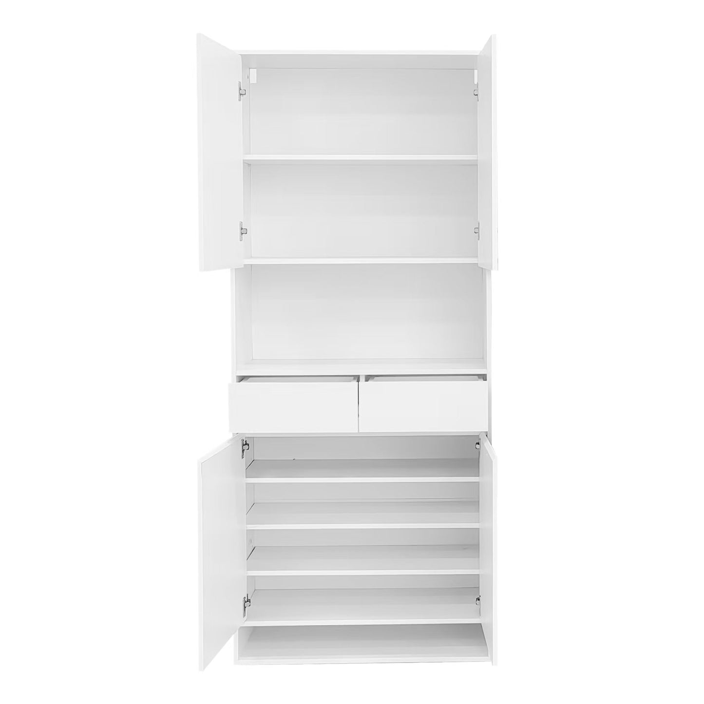 Modern Style Shoe Cabinet With LED Hallway Cabinet Buffet Console Wine Cabinet Storage Cabinet 85cm
