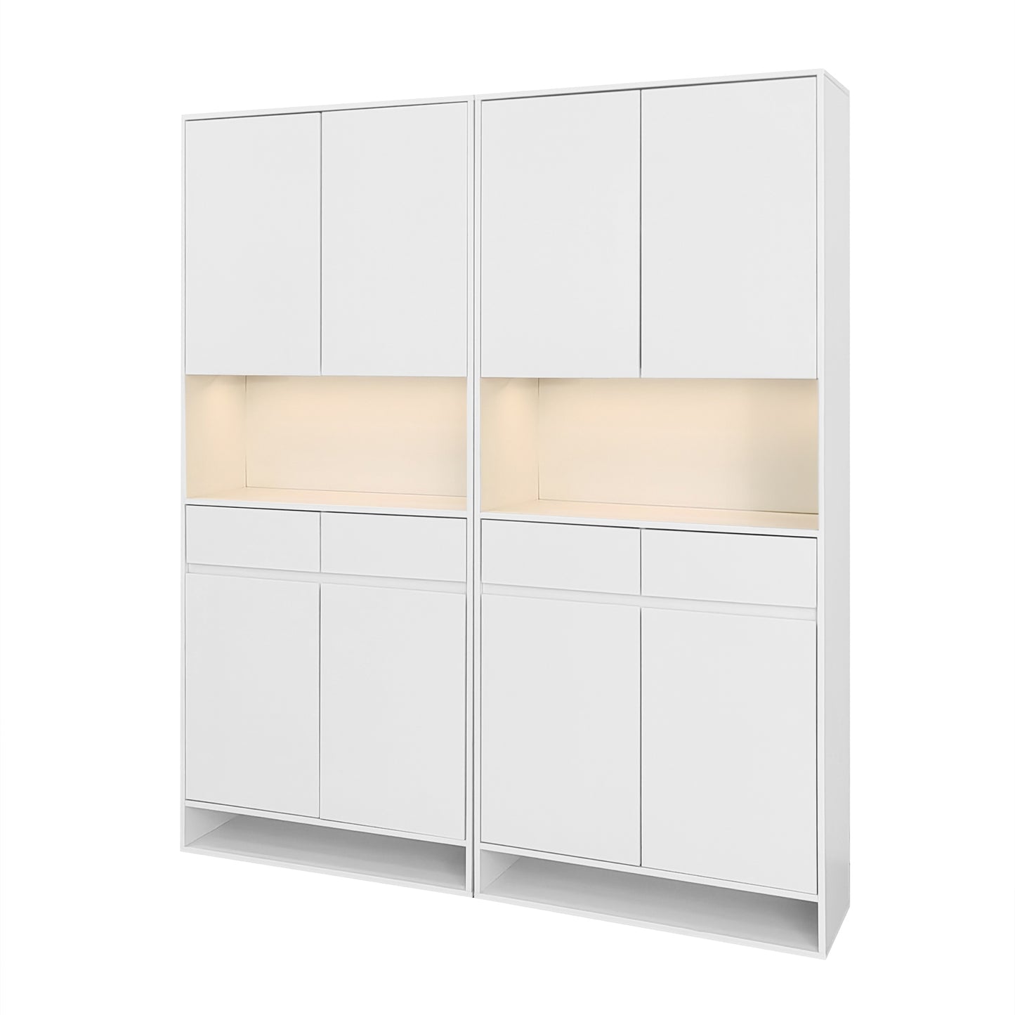 Modern Style Shoe Cabinet With LED Hallway Cabinet Buffet Console Wine Cabinet Storage Cabinet 85cm