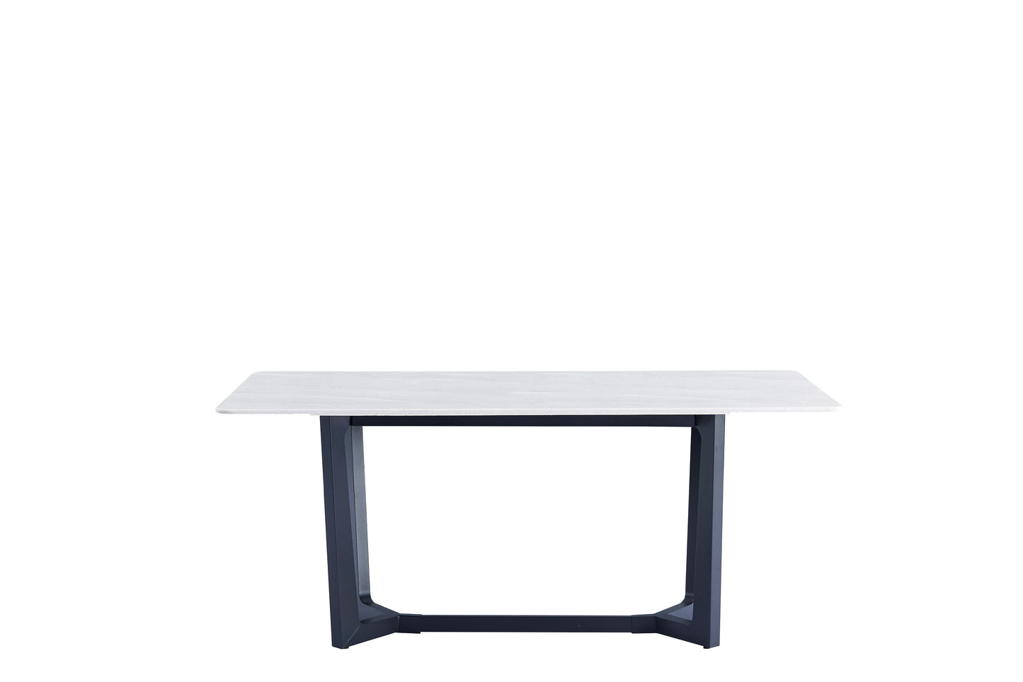 Barley Grey Modern Design Rectangular Marble Stone Top Dining Table 1.5m/1.8m