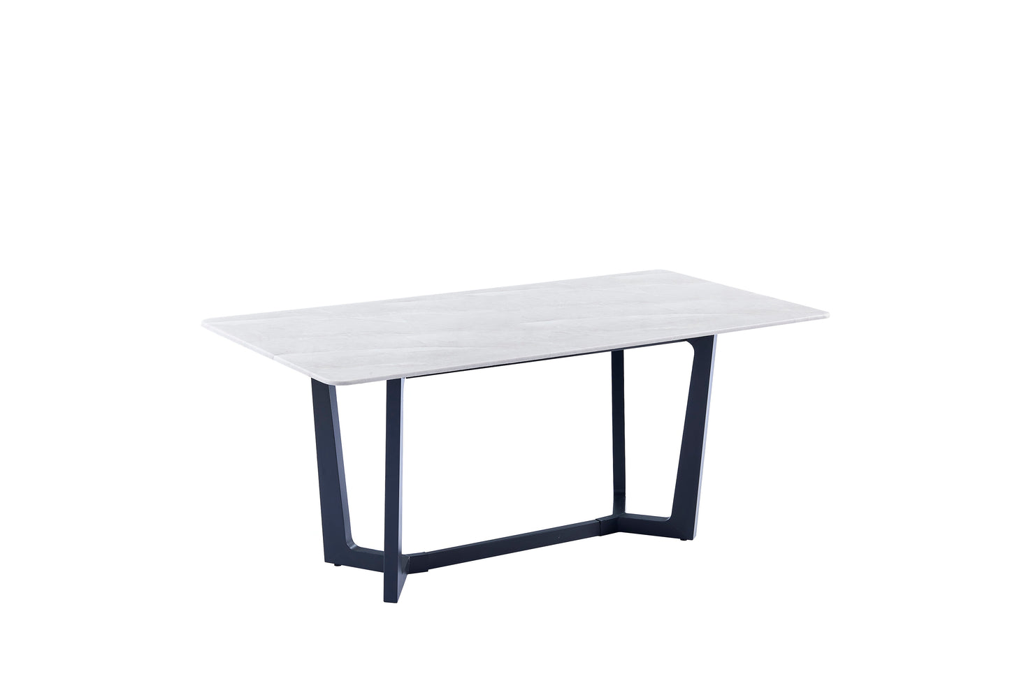 Barley Grey Modern Design Rectangular Marble Stone Top Dining Table 1.5m/1.8m
