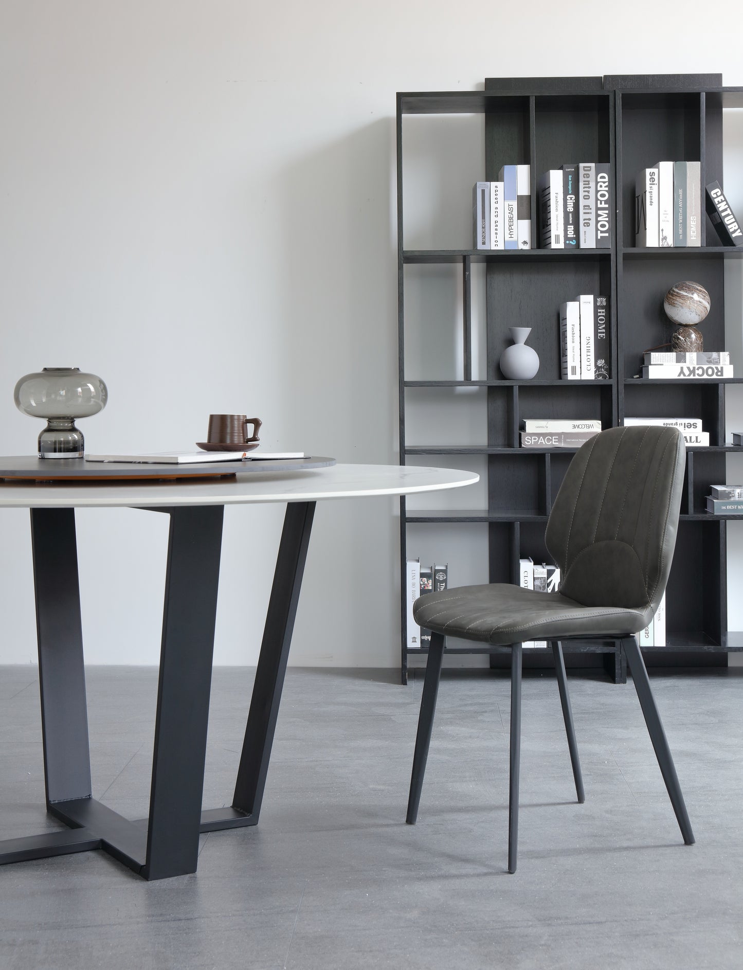 Superb Quality PU Leather Dining Chair With Steel Legs And Frame In Muti Colors