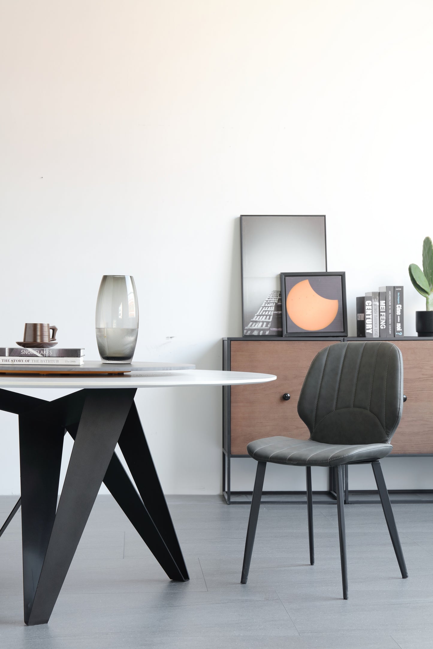 Superb Quality PU Leather Dining Chair With Steel Legs And Frame In Muti Colors