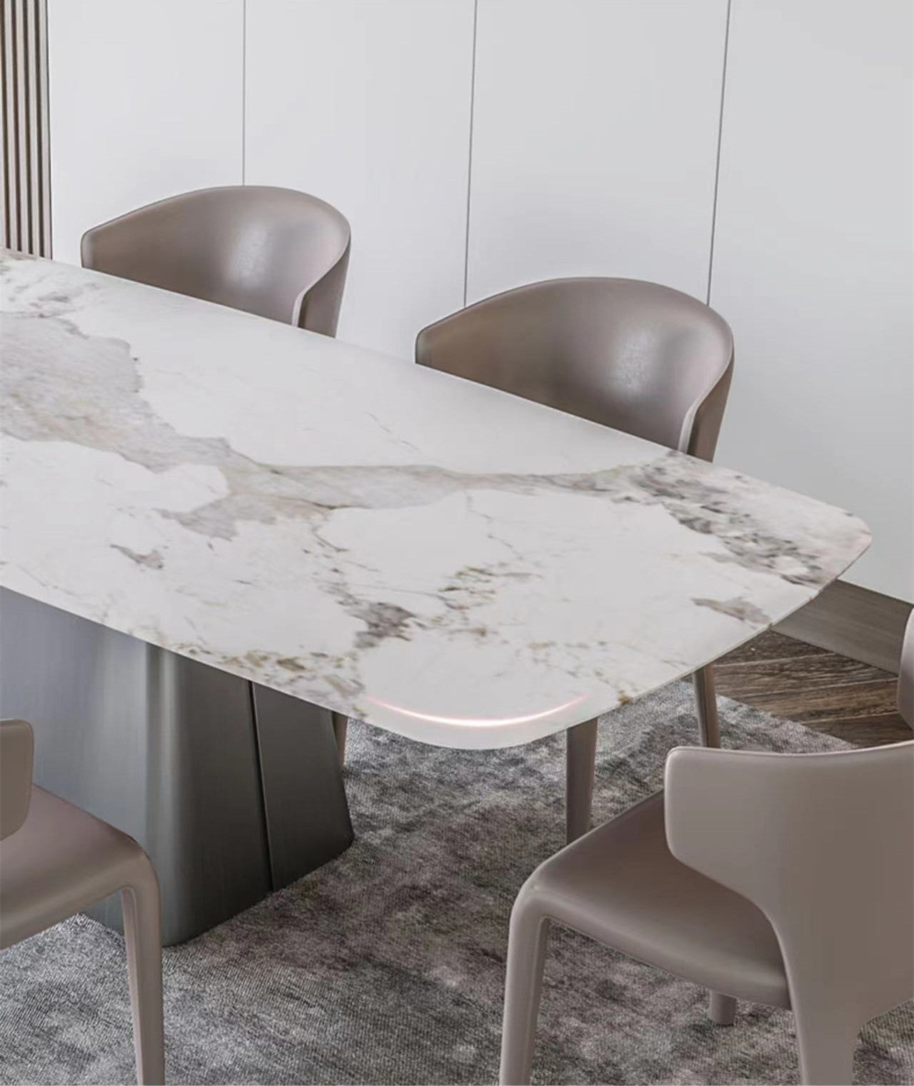 Pandora Paint Style Sintered Stone Top Dining Table Rectangular 2000mm x 1000mm