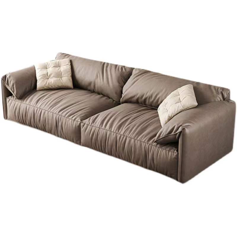 Designer Elephant Ear Down Feather Two Seat Fabric Sofa Muti Colors