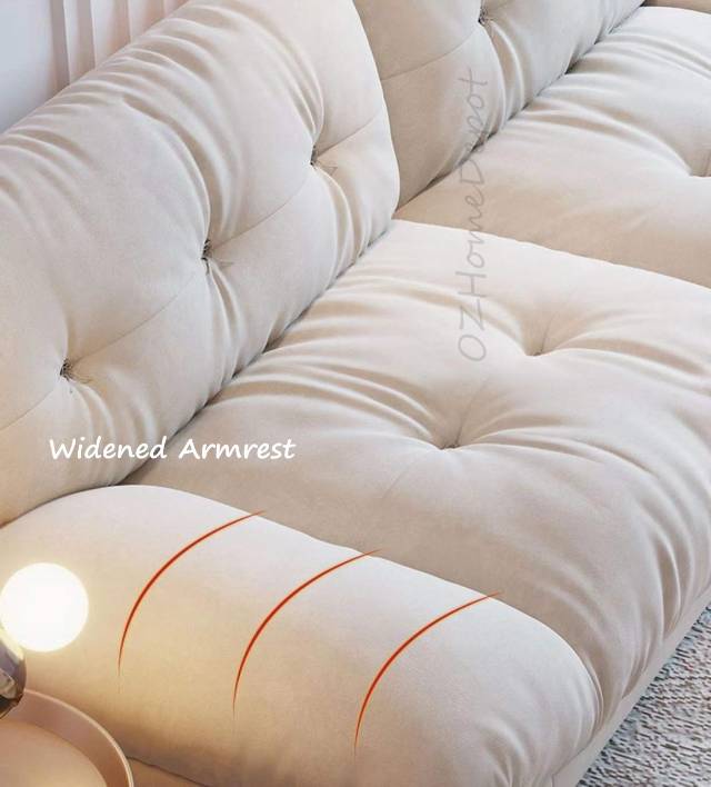 Modern Design Cloud Down Cushion Deep Seating Style 3 Seaters Fabric Sofa 2.4m/2.8m