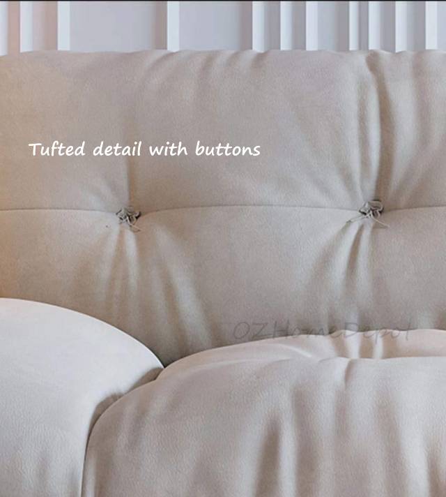 Modern Design Cloud Down Cushion Deep Seating Style 3 Seaters Fabric Sofa 2.4m/2.8m