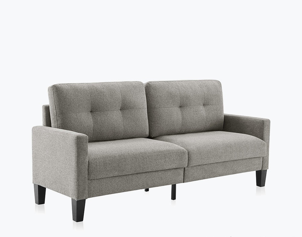 WEDGE Modern Simply Design Small 2 Seat Fabric Sofa Apartment Sofa Multi-color