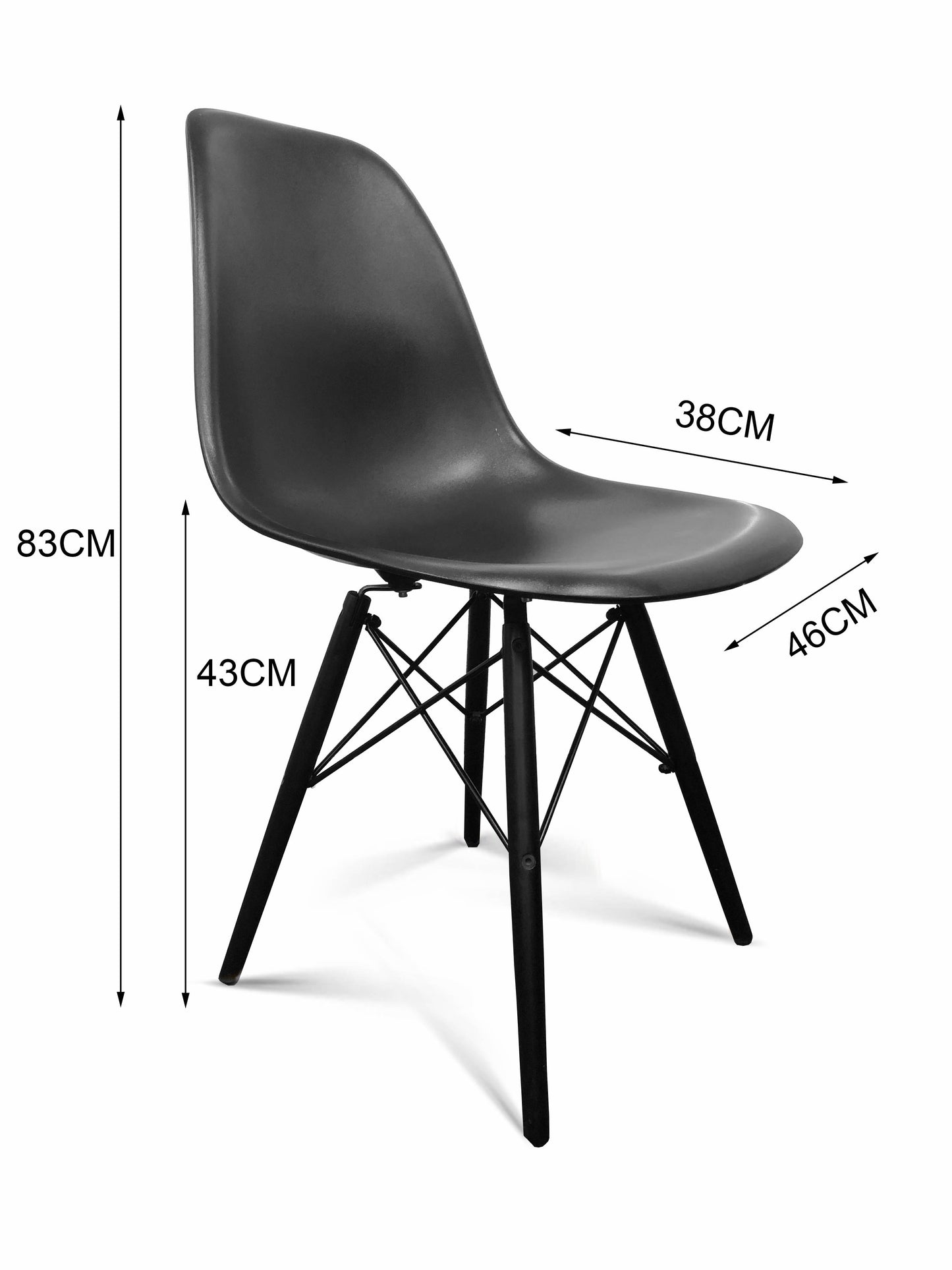 Replica Eames Eiffel Dining Chairs PP Chair Designer Dining Chairs 2 Colors