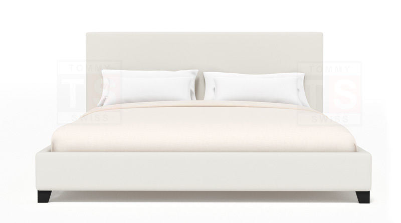 NEO Modern Style PU Leather Bedframe Black/White In Single Double Queen