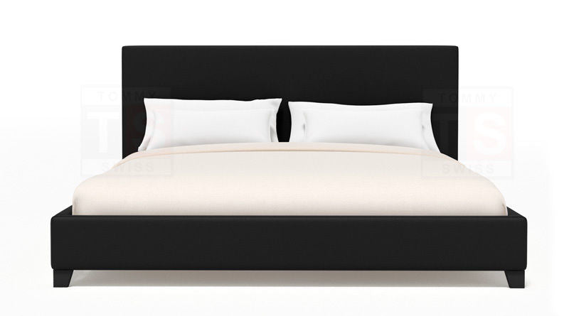NEO Modern Style PU Leather Bedframe Black/White In Single Double Queen