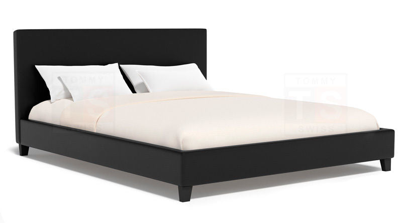 NEO Modern Style PU Leather Bedframe Black/White In Single Double Queen