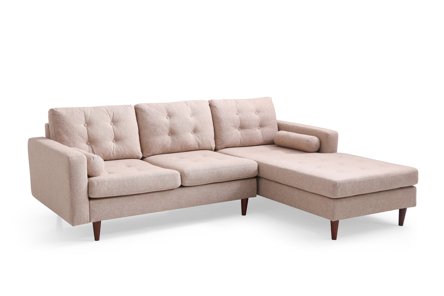 Vittorio Modern Design Fabric 3-Seat Modular Recliner Corner Futon Lounge Couch With Chaise
