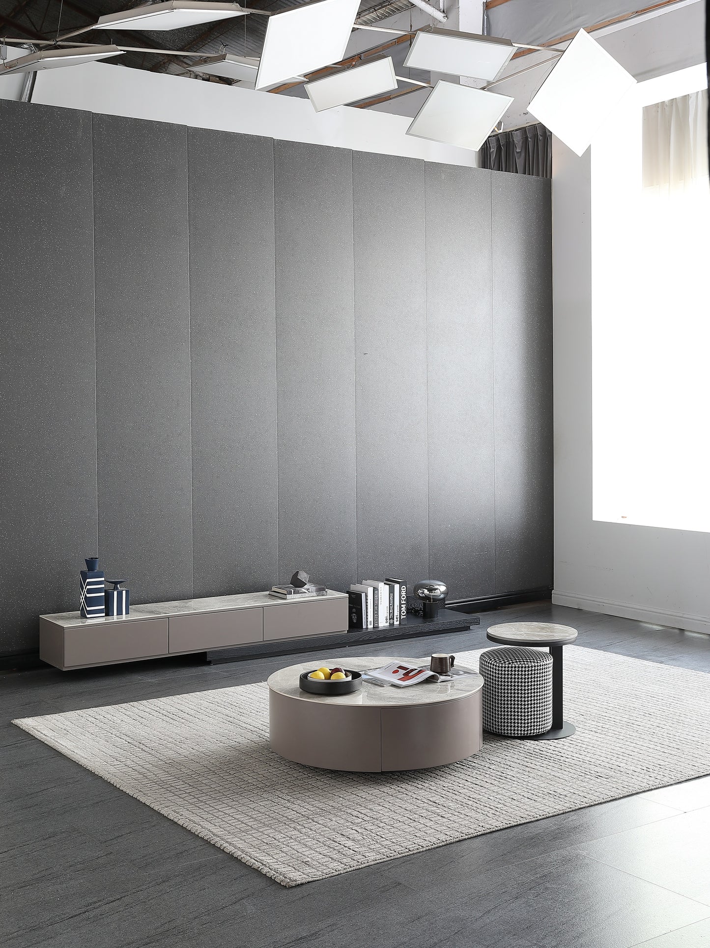 Milo Sintered Stone Top Extendable Entertainment Unit TV Unit TV Stand