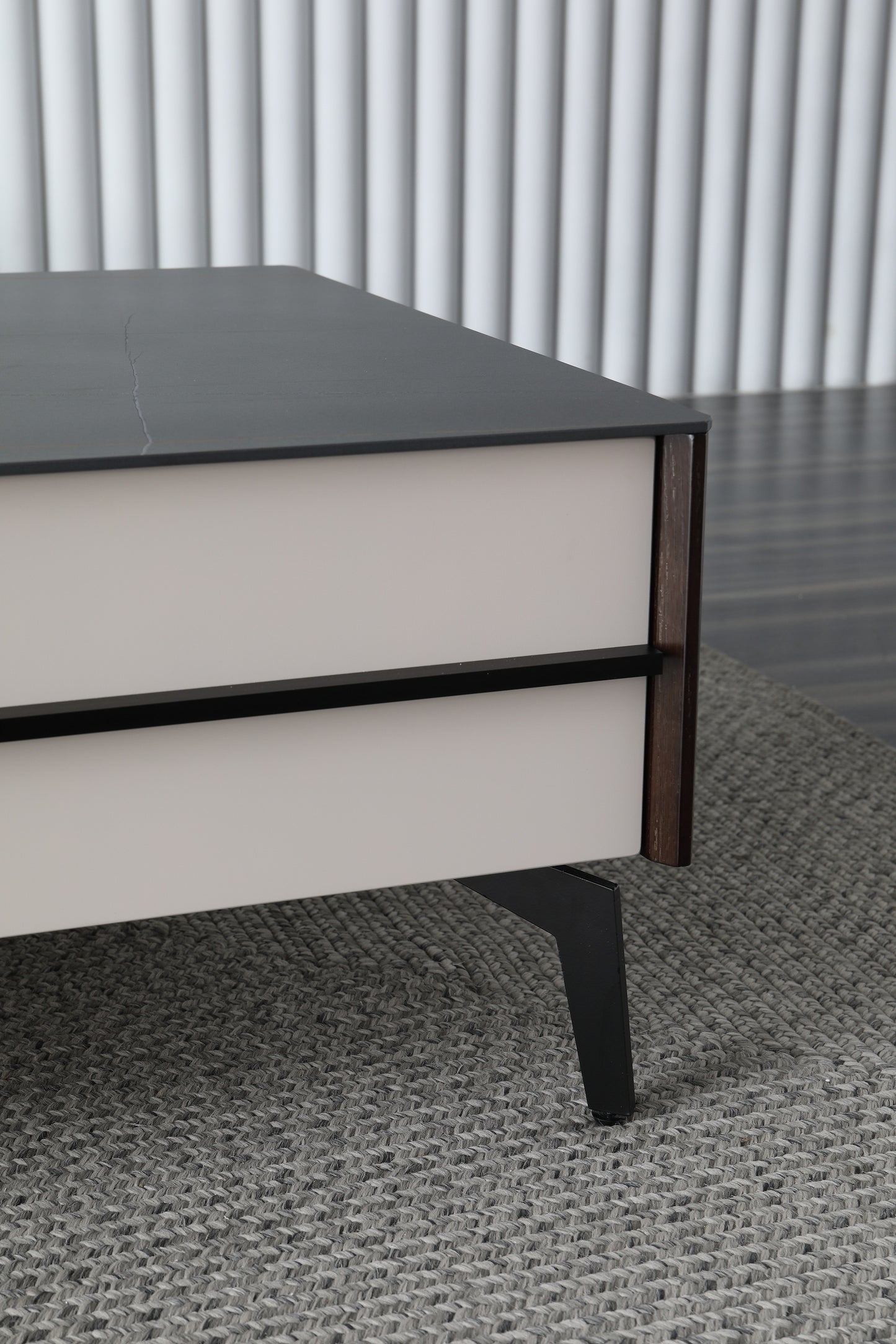 AMELIA Morden Design Coffee Table Sintered Stone Top 4 Drawers 1.3m