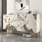 MARS Sintered Stone Pandora Pattern Console Table Buffet Table Shoe Cabinet Scratch-resistant Surface 1.8m