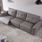 MINA Grey Leather Three Seat Sofa With Right Hand Side Electric Recliner Electric Sofa Lounge