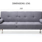 ZIVEN 3 Seater Sofa Bed Instantly Transformation Highly Quality Solid Foam