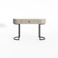 CALLIST Vanity Table With Stool and Mirror Set Makeup Table Dressing Table Grey Color 1m