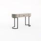 CALLIST Vanity Table With Stool and Mirror Set Makeup Table Dressing Table Grey Color 1m