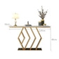 Hexagon Golden Color Designer Hallway Table Side Table Small Buffet Console Table 1.2m