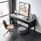 Zita Sintered Stone Top Designer Study Desk With Drawers Steel Legs Home Office Desk 1.6m