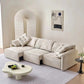 Modern Design Elephant Ear Style Electrc Remote Controlled Fabric Three Seat Sofa Chaise Lounge Muti Color