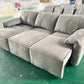 Modern Design Elephant Ear Style Electrc Remote Controlled Fabric Three Seat Sofa Chaise Lounge Muti Color