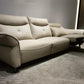 LORELEI Elephant Grey Genuine Leather Three Seat Sofa With Left Hand Side Electric Recliner Electric Sofa Lounge 2.78m