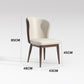 Lavender Mixed Color High-Back Dining Chair Microfiber Leather Wrapped Seats With Metal Legs