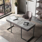 Ezio Sintered Stone Top Study Desk With Drawers Steel Legs Home Office Desk 1.4m