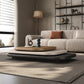 Orbit Japanese Lowline Style Designer 3-Layer Swivel Wooden Coffee Table