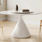 Wynot Sintered Stone Top Round Dining Table Glossy/Matte Finish With Lazy Susan 3 Sizes