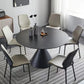 Wynot Sintered Stone Top Round Dining Table Glossy/Matte Finish With Lazy Susan 3 Sizes