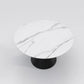 Wynot Sintered Stone Top Round Dining Table Glossy/Matte Finish With Lazy Susan 3 Sizes