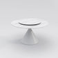 Wynot Sintered Stone Top Round Dining Table Glossy/Matte Finish With Lazy Susan 3 Sizes