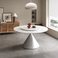 Wynot Sintered Stone Top Round Dining Table Glossy/Matte Finish With Lazy Susan 3 Sizes