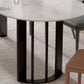 DEE Oval Shape Sintered Stone Dining Table Matte Finish 1.6-1.8m