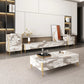 ZEUS Mordern Design Pandora Sintered Stone Living Room Set TV Unit/Coffee Table/Side Table