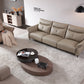 LORELEI Elephant Grey Genuine Leather Three Seat Sofa With Left Hand Side Electric Recliner Electric Sofa Lounge 2.78m